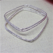 925 Sterling Silver Natural Hammered Bangle