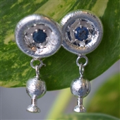LAPIS Gemstone Handcrafted 925 Silver Earring