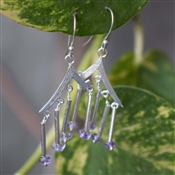 IOLITE BEADS Gemstone Handcrafted 925 Silver Earring