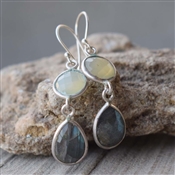 LABRADORITE Silver Earring Handcrafted 925 Silver Earring