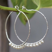 PEARL BEADS Semi precious Gemstone Wholesale Silver Earring