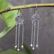 PEARL BEADS Semi precious Gemstone Wholesale Silver Earring