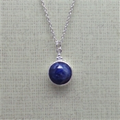 Color Enhance Blue Sapphire Necklace