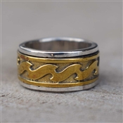 Mixed Metal Anxiety Ring