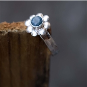 Handcrafted Blue Sapphire Gemstone New Arrival Wholesale Sterling Silver Gemstone Ring