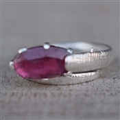 New Arrival Natural Turmaline Gemstone Ring Solid 925 Sterling Silver Ring