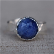 LAPIS Hot Sale Gemstone Ring Solid 925 Sterling Silver Ring Women Rings