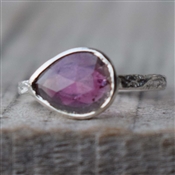 PINK TURMALINE Ring Solid 925 Sterling Silver Ring Statement Rings Gift For Her