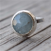 AQUAMARINE Latest Collection Natural Gemstone Ring 925 Silver Ring
